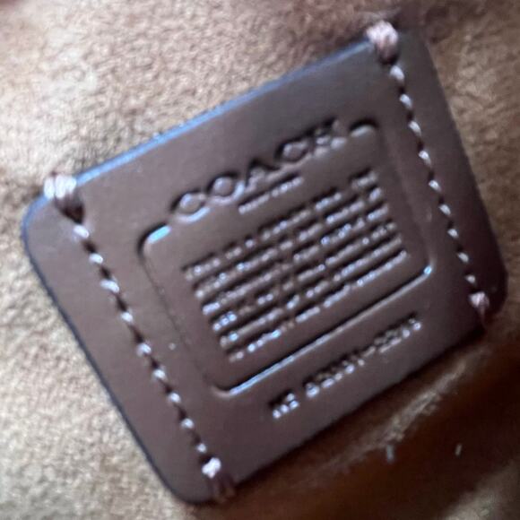 COACH NWOT Micro Zoe with Lock & Key, Woven Straw Bag - Picture 14 of 14